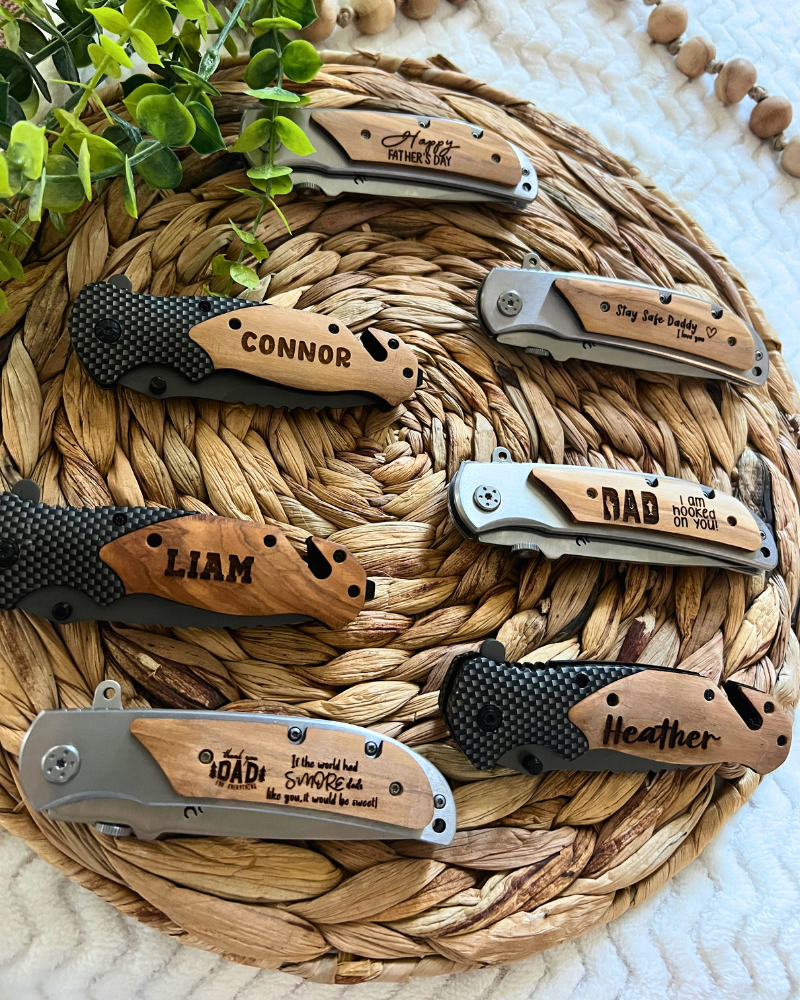 Carbon Fiber Personalized Pocket Knife Tool