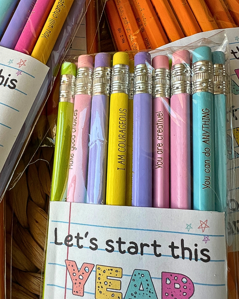 First Day Affirmation Pencils