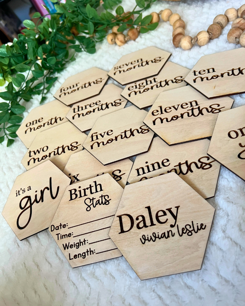 Simply Sweet Hex Milestones