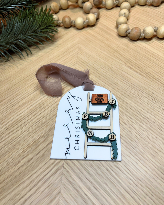Personalized Family Ladder Ornament