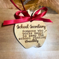 Apple Ornaments for School Staff