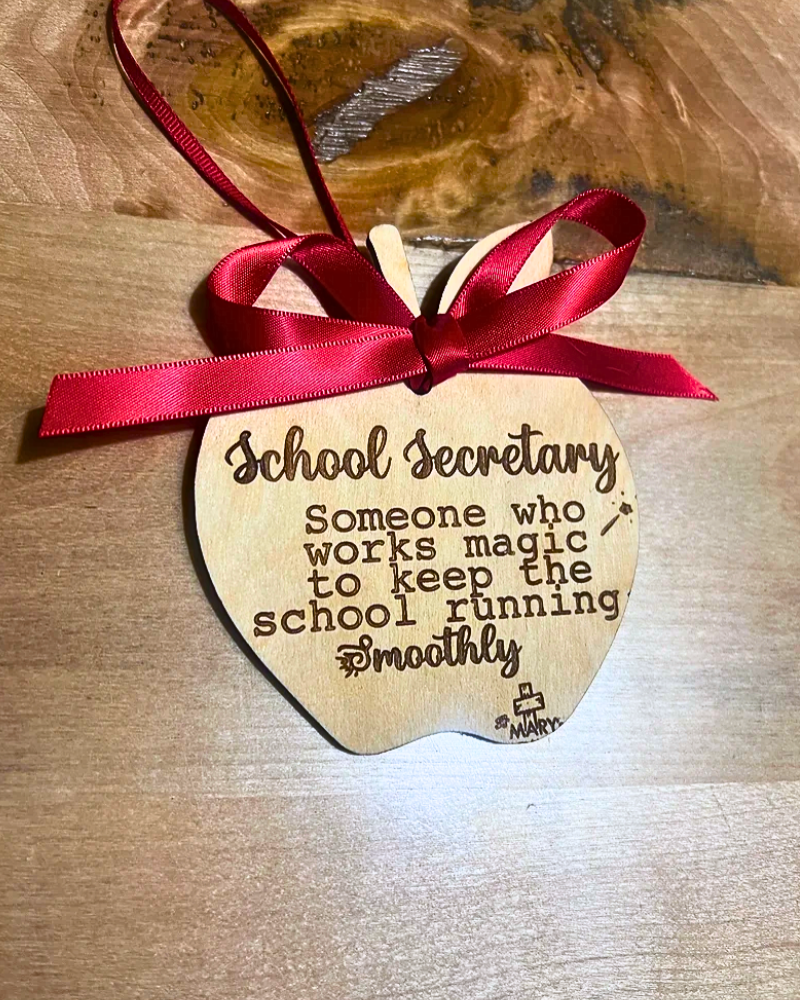 Apple Ornaments for School Staff