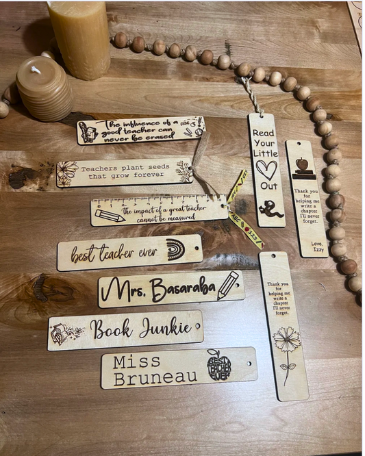Wood Bookmarks