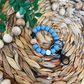 Powder Blue Rosary Wristlet