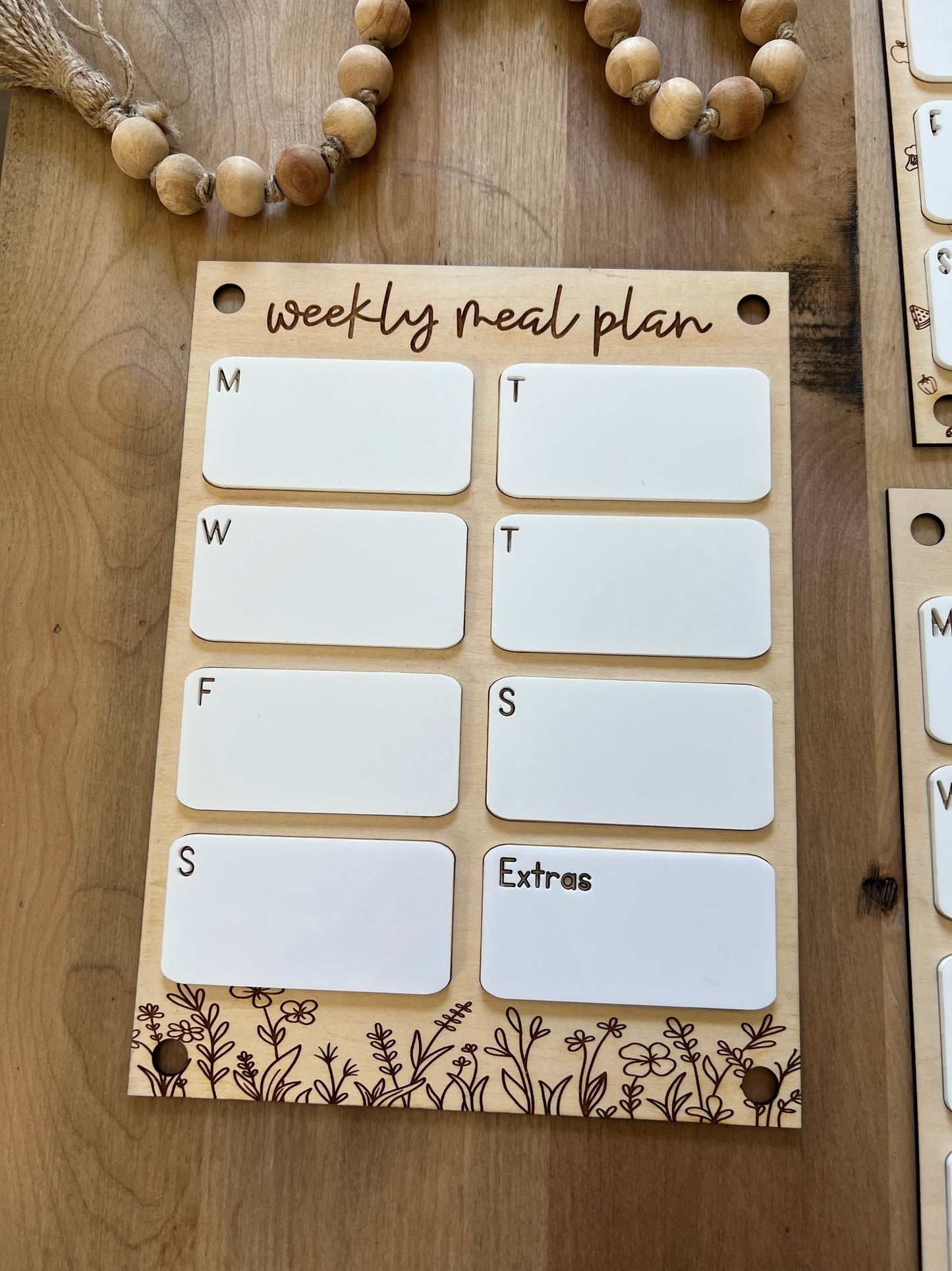 Weekly Dry Erase Meal Planner